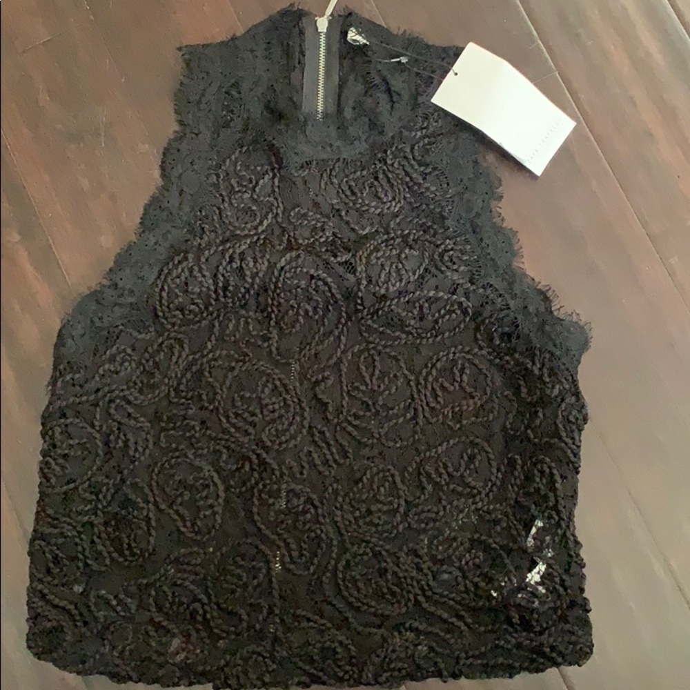 Black lace shirt